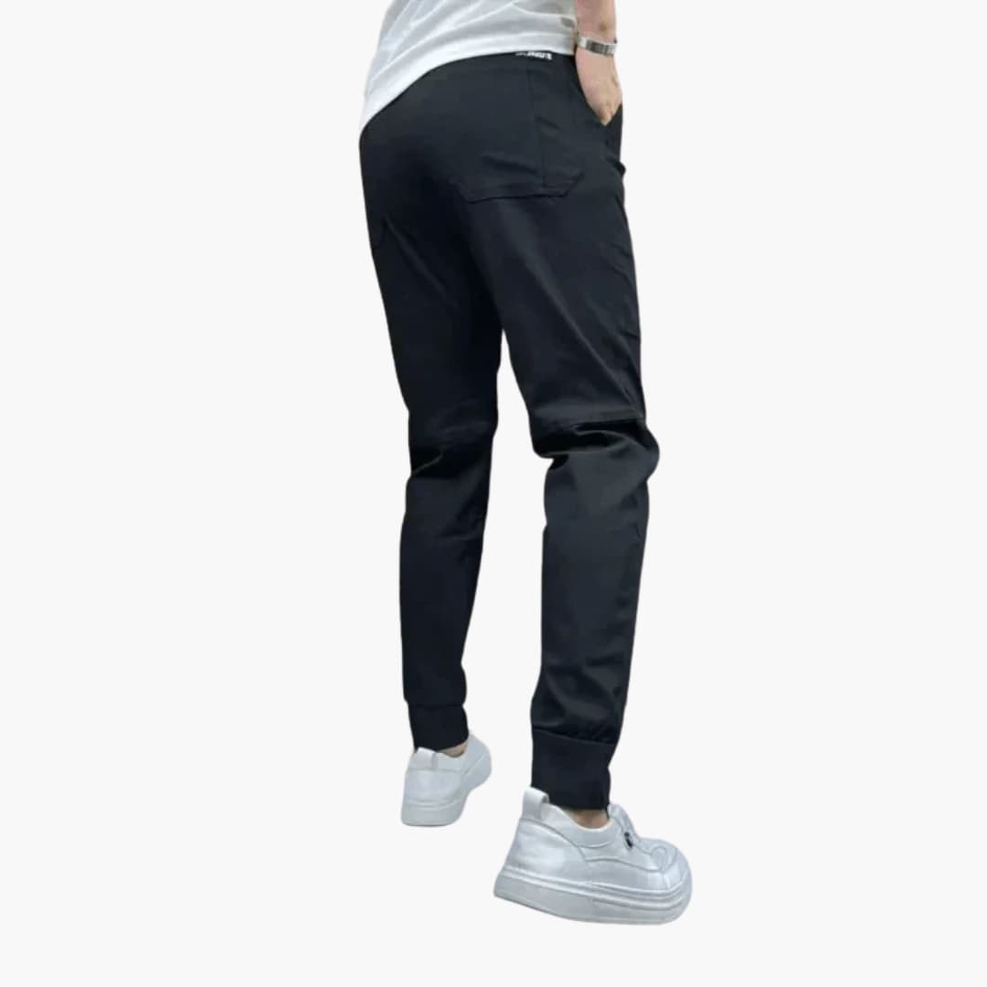 Pantalon cargo homme à taille élastique et multiples poches