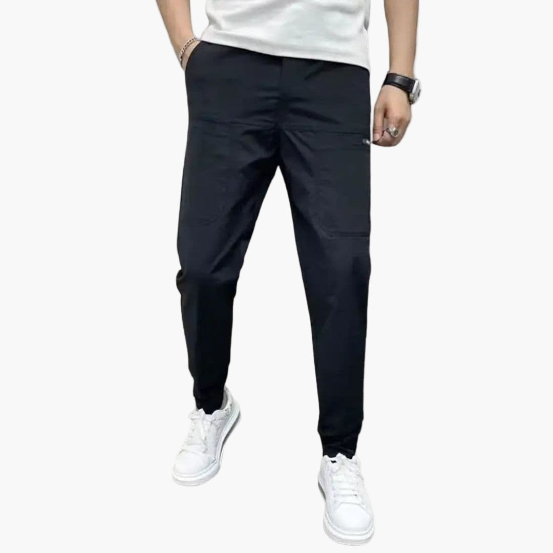 Pantalon cargo homme avec taille extensible