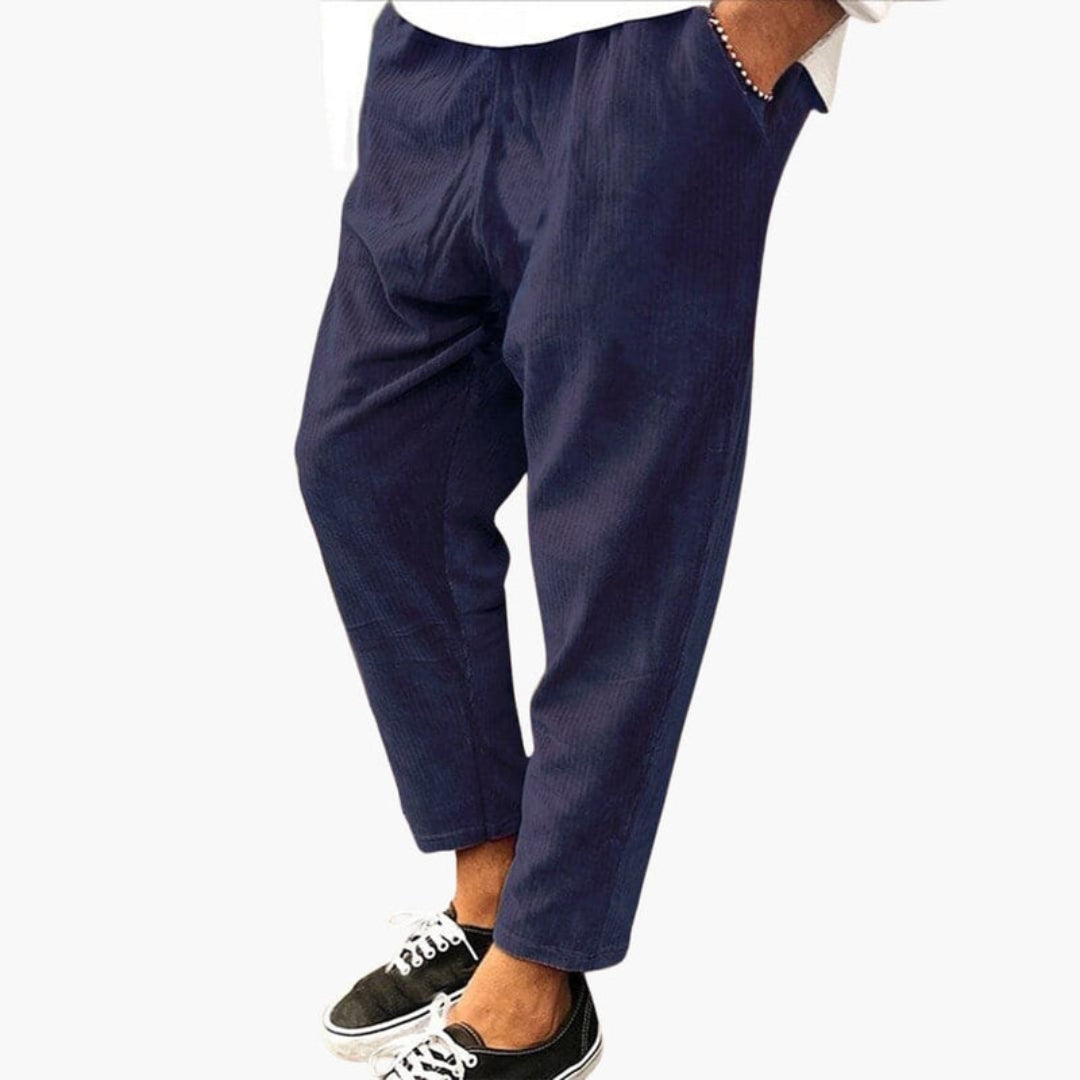 Pantalon d’Été Homme avec Taille Élastique