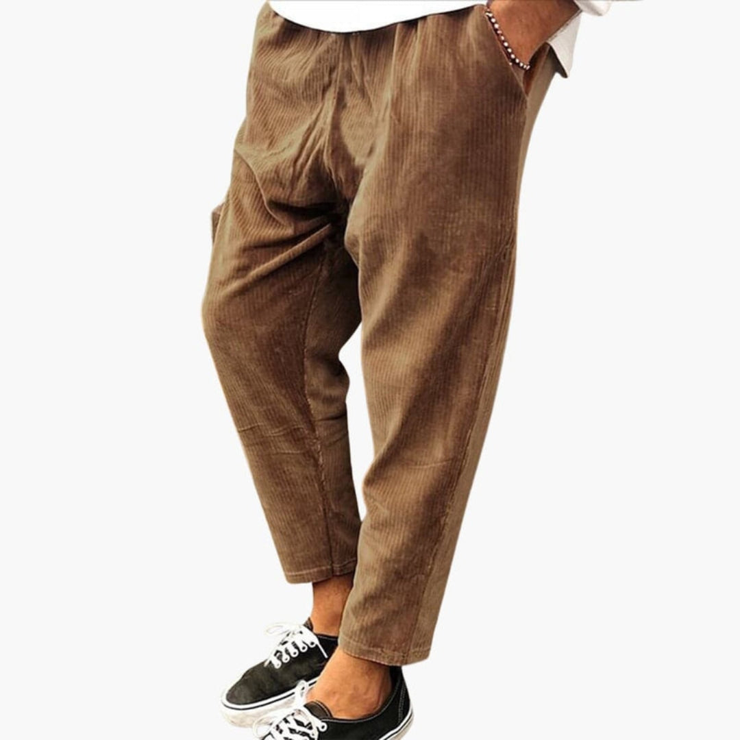 Pantalon d’Été Homme avec Taille Élastique