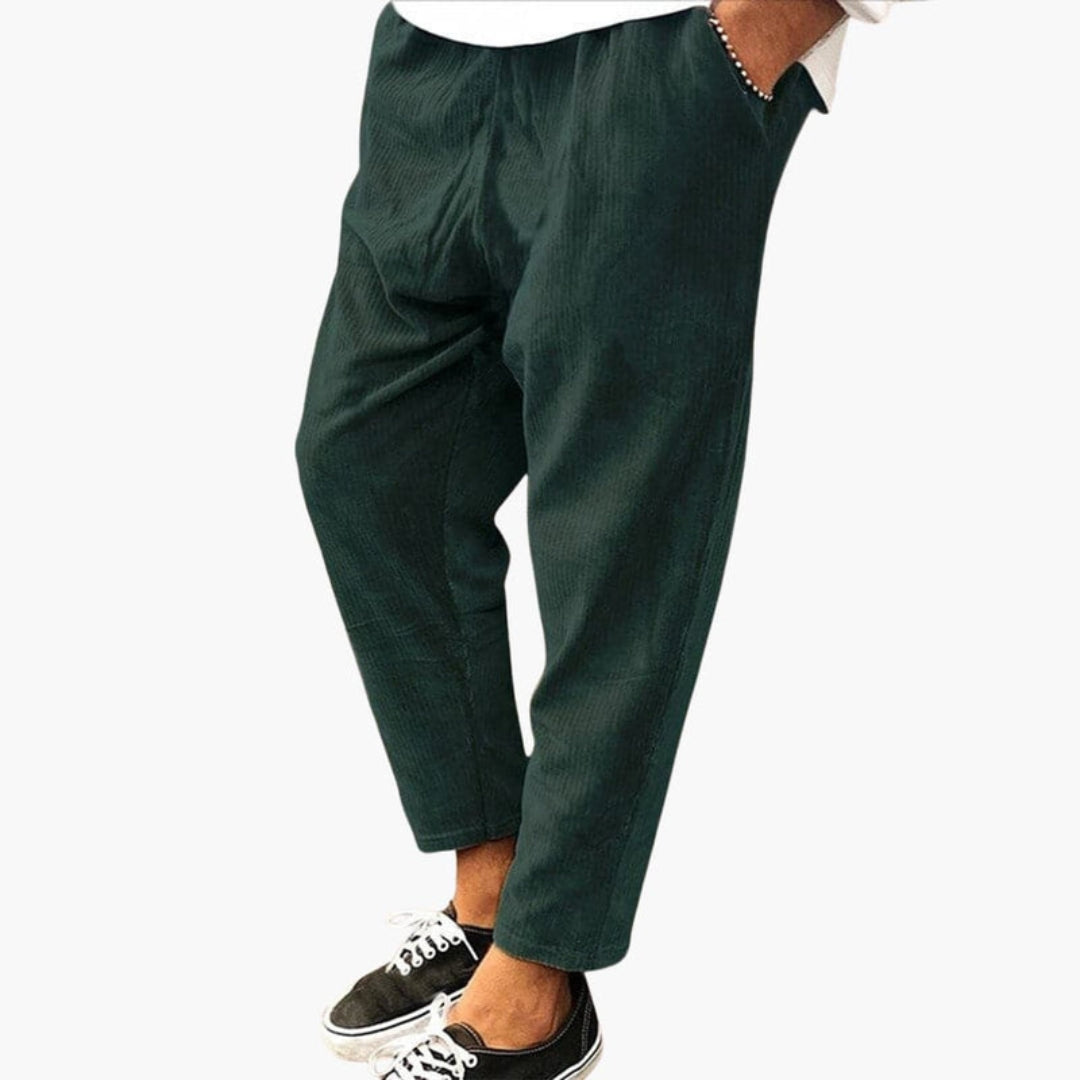 Pantalon d’Été Homme avec Taille Élastique