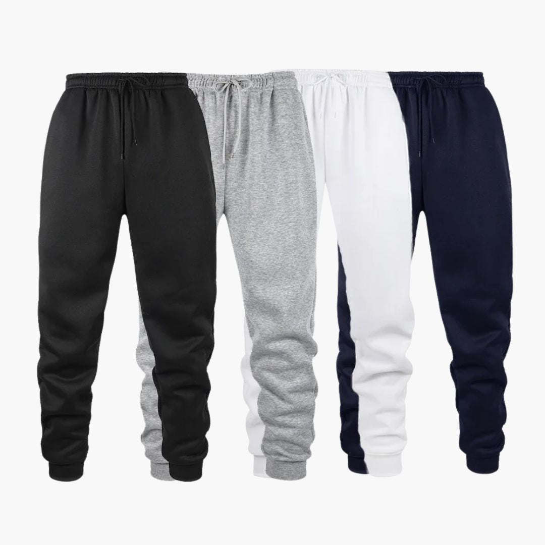 Pantalon de jogging homme avec chevilles côtelées