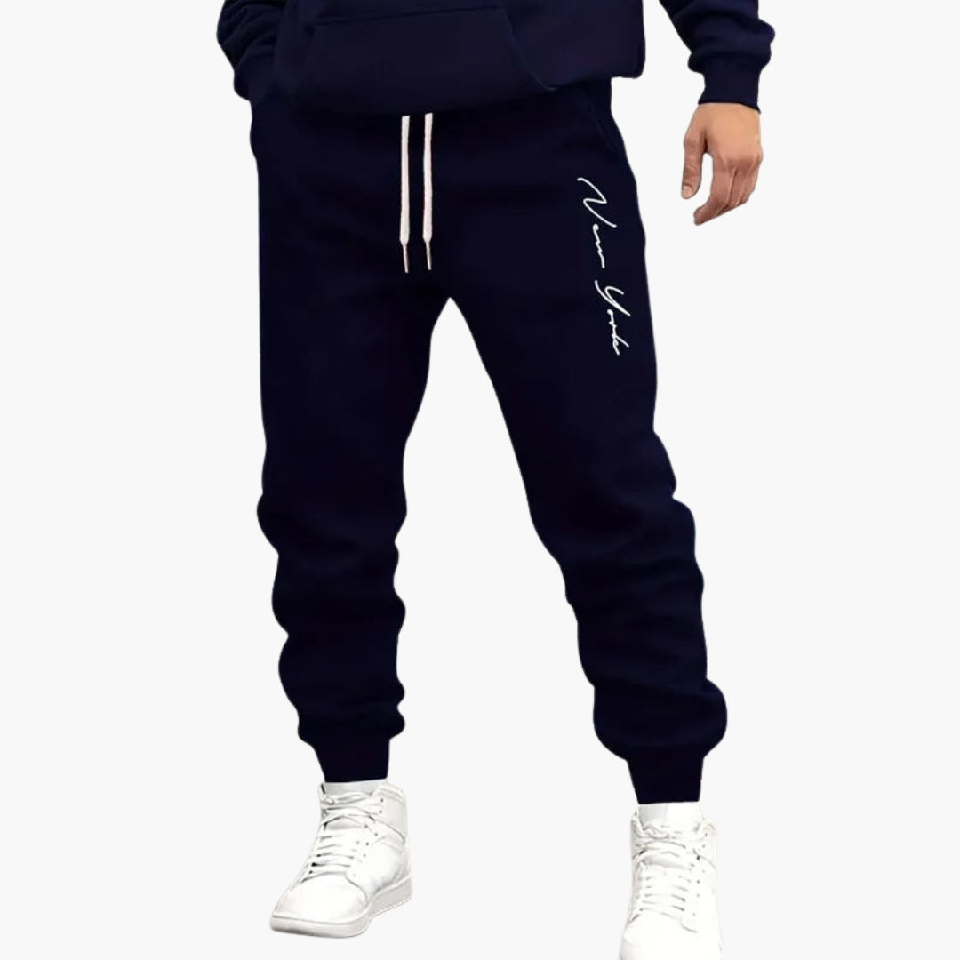 Pantalon de jogging homme avec taille à cordon