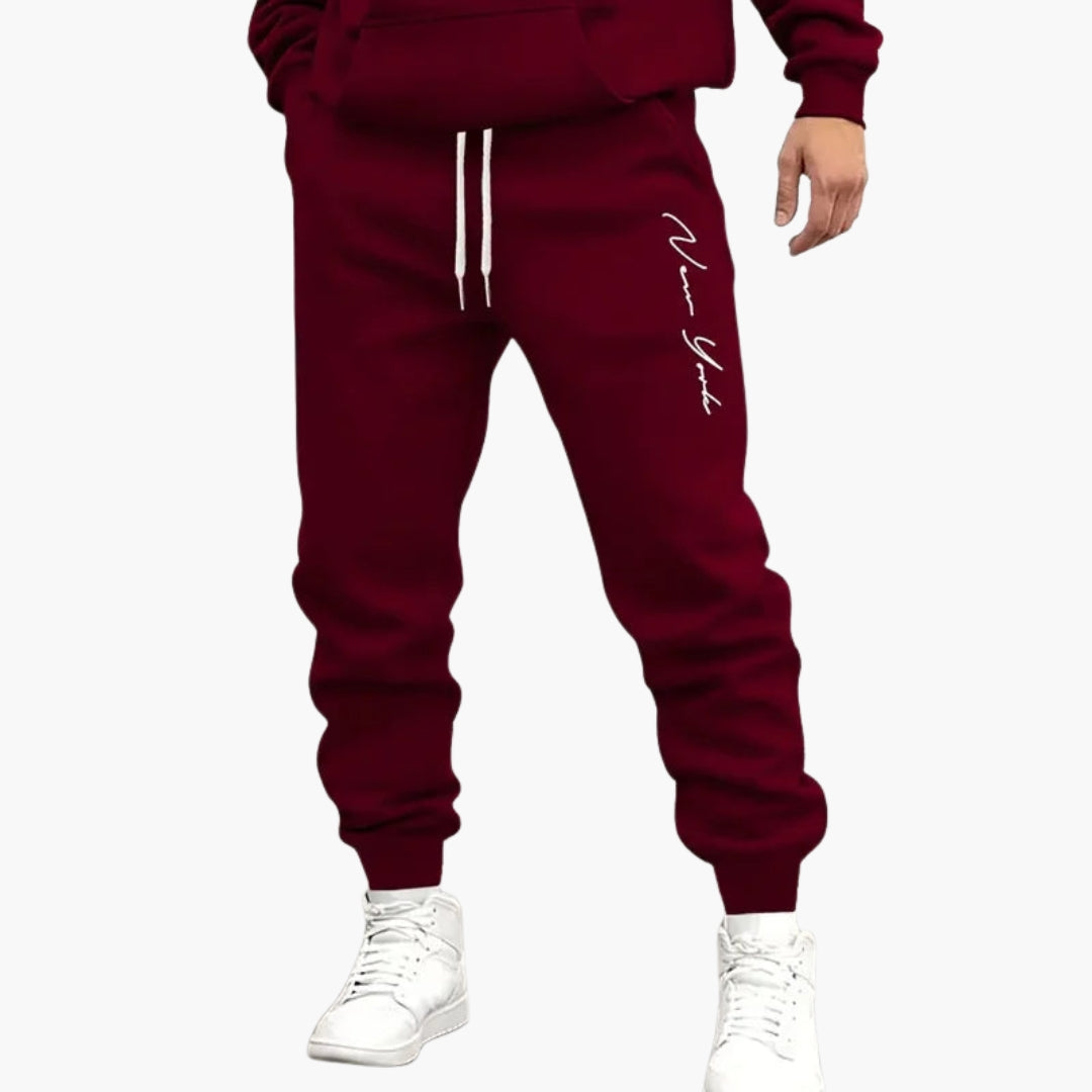 Pantalon de jogging homme avec taille à cordon