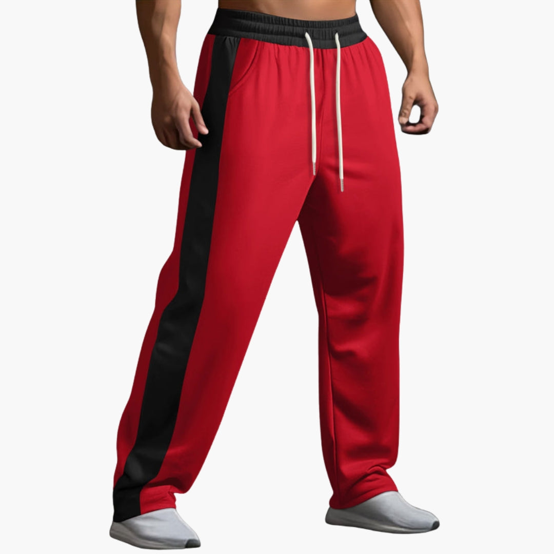 Pantaloni da jogging uomo con bande laterali
