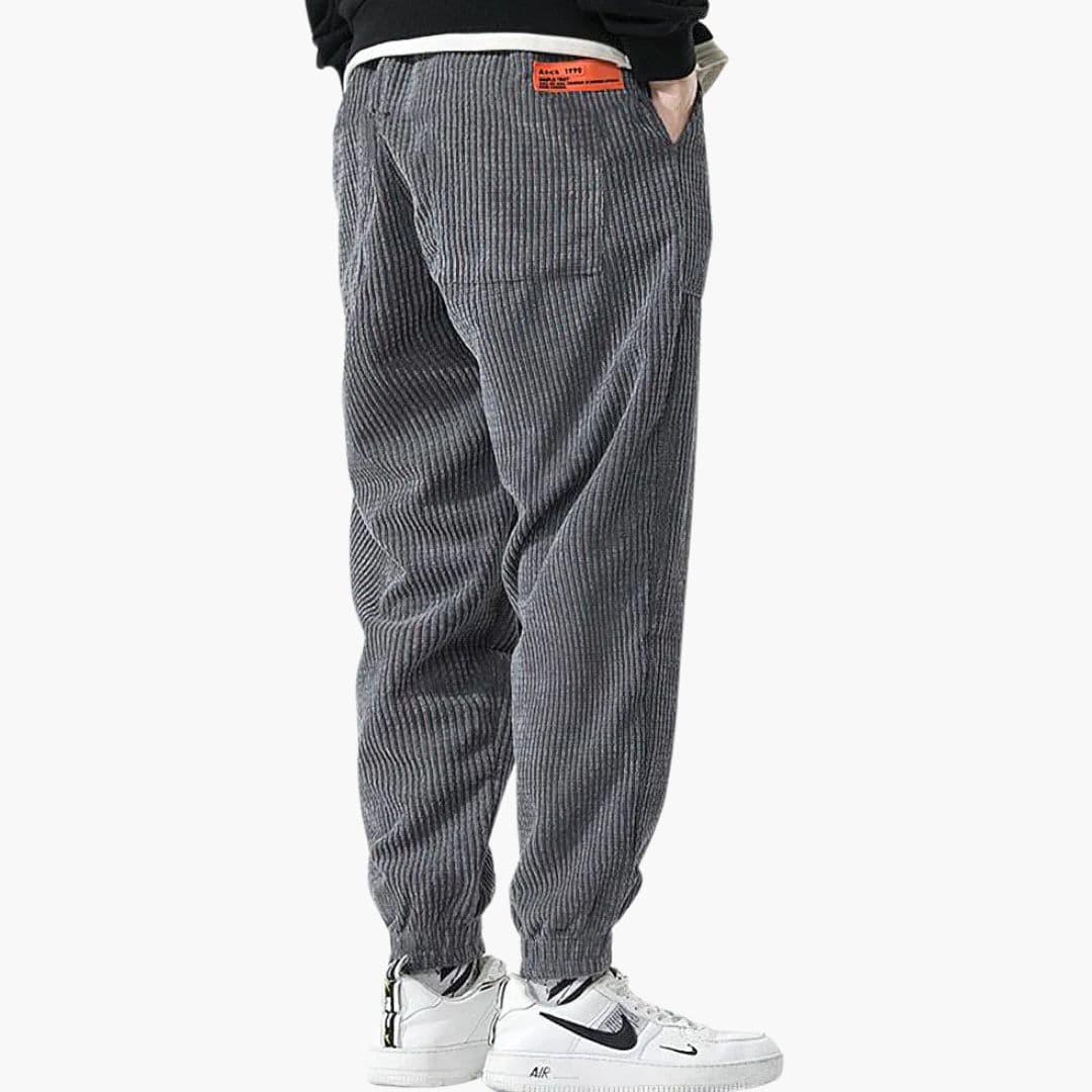 Pantalon de jogging homme en velours côtelé