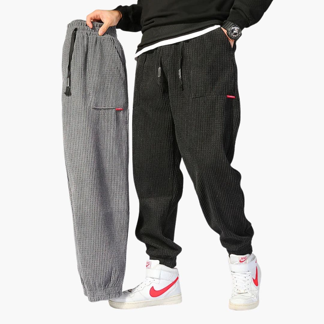 Pantalon de jogging homme en velours côtelé