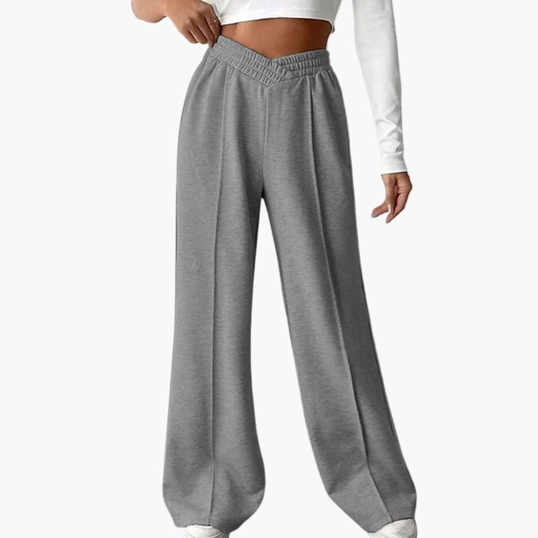 Dames sportbroek met wijde pijpen