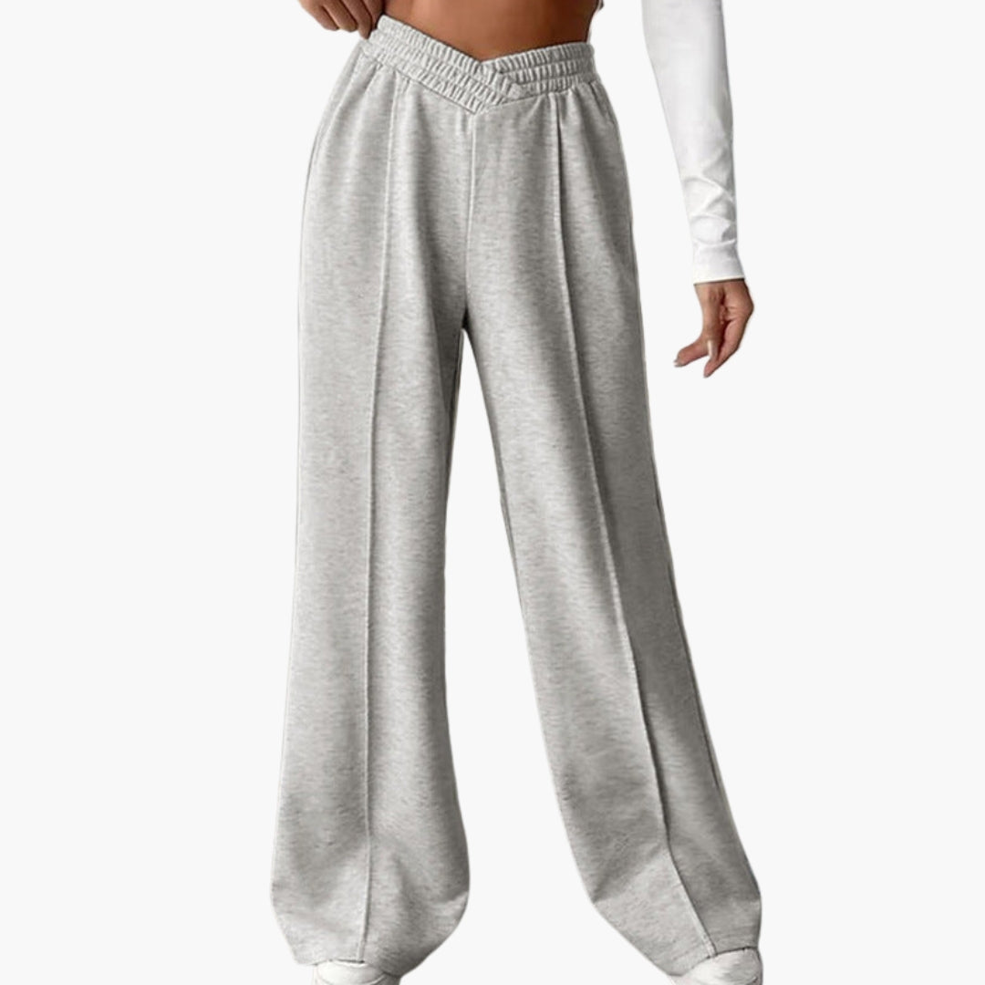Dames sportbroek met wijde pijpen