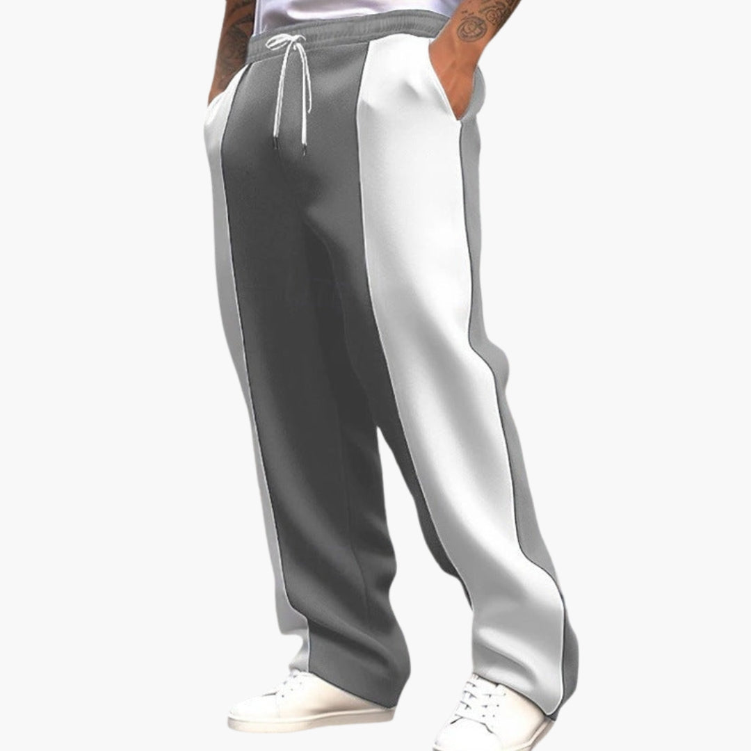 Pantaloni sportivi da uomo con vita elasticizzata e tasche laterali