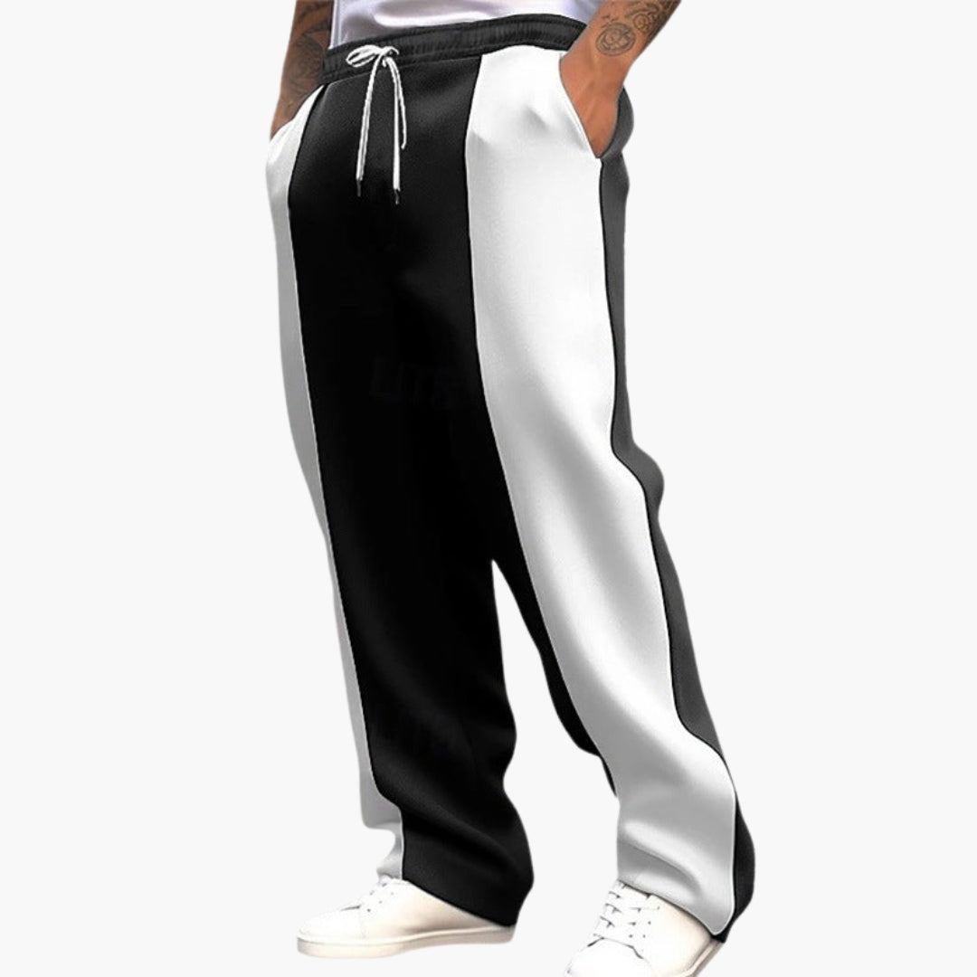 Pantaloni sportivi da uomo con vita elasticizzata e tasche laterali