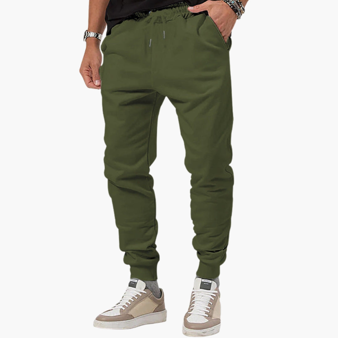 Men's sports pants with elastic waistband