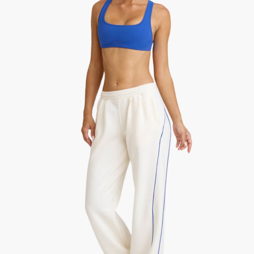 Pantaloni donna a gambe larghe con tasche laterali