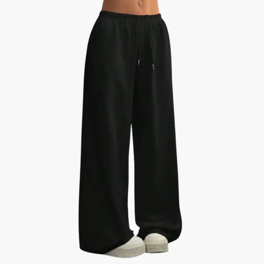 Pantalon femme ample à jambes larges