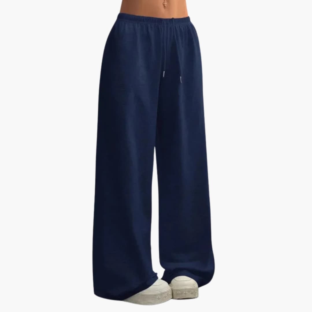 Pantalon femme ample à jambes larges