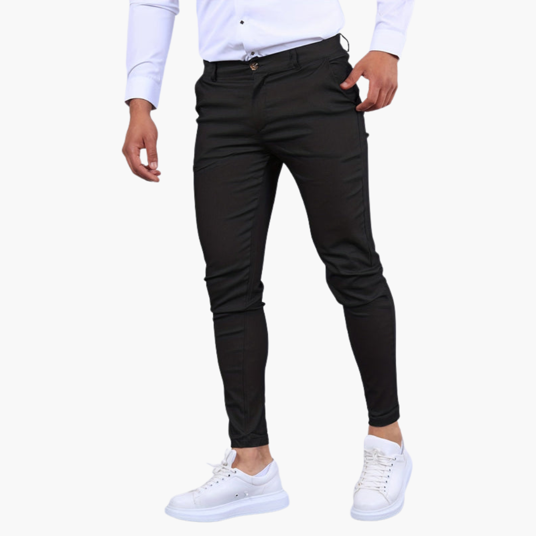Pantalon homme ajusté avec élasticité