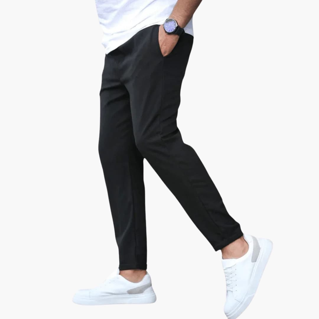 Pantalon homme à taille élastique et poches latérales