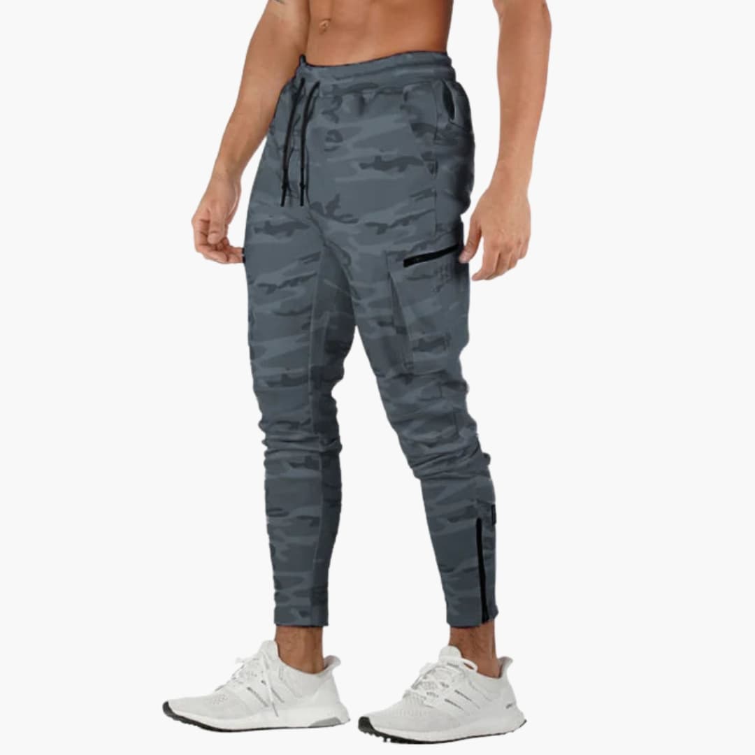 Pantalon homme avec jambes fuselées et poches latérales