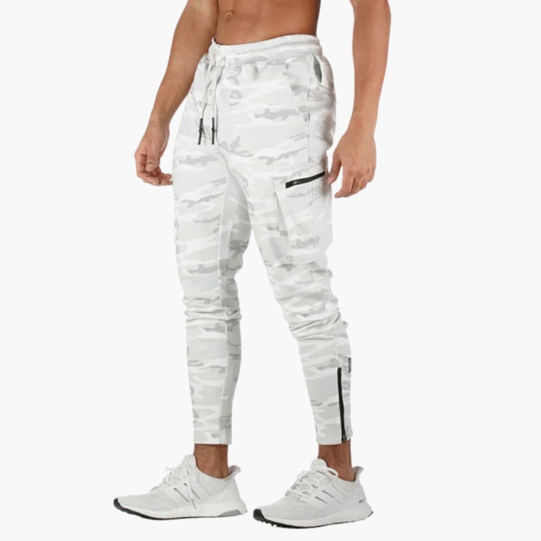 Pantalon homme avec jambes fuselées et poches latérales
