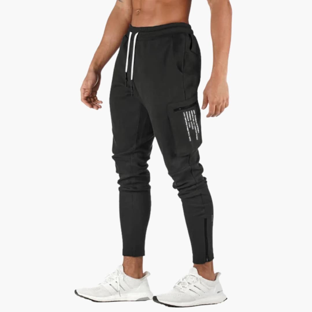 Pantalon homme avec jambes fuselées et poches latérales