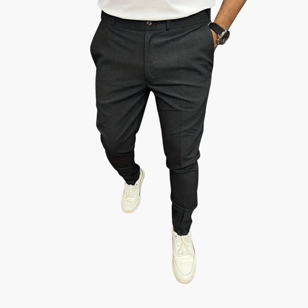 Pantalon homme coupe moderne avec taille élastique