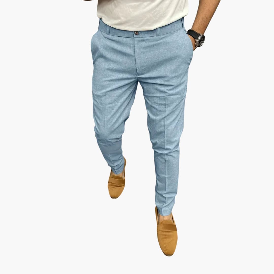 Pantalon homme coupe moderne avec taille élastique