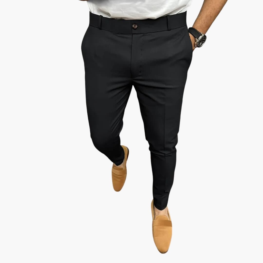 Pantalon homme coupe moderne avec taille élastique