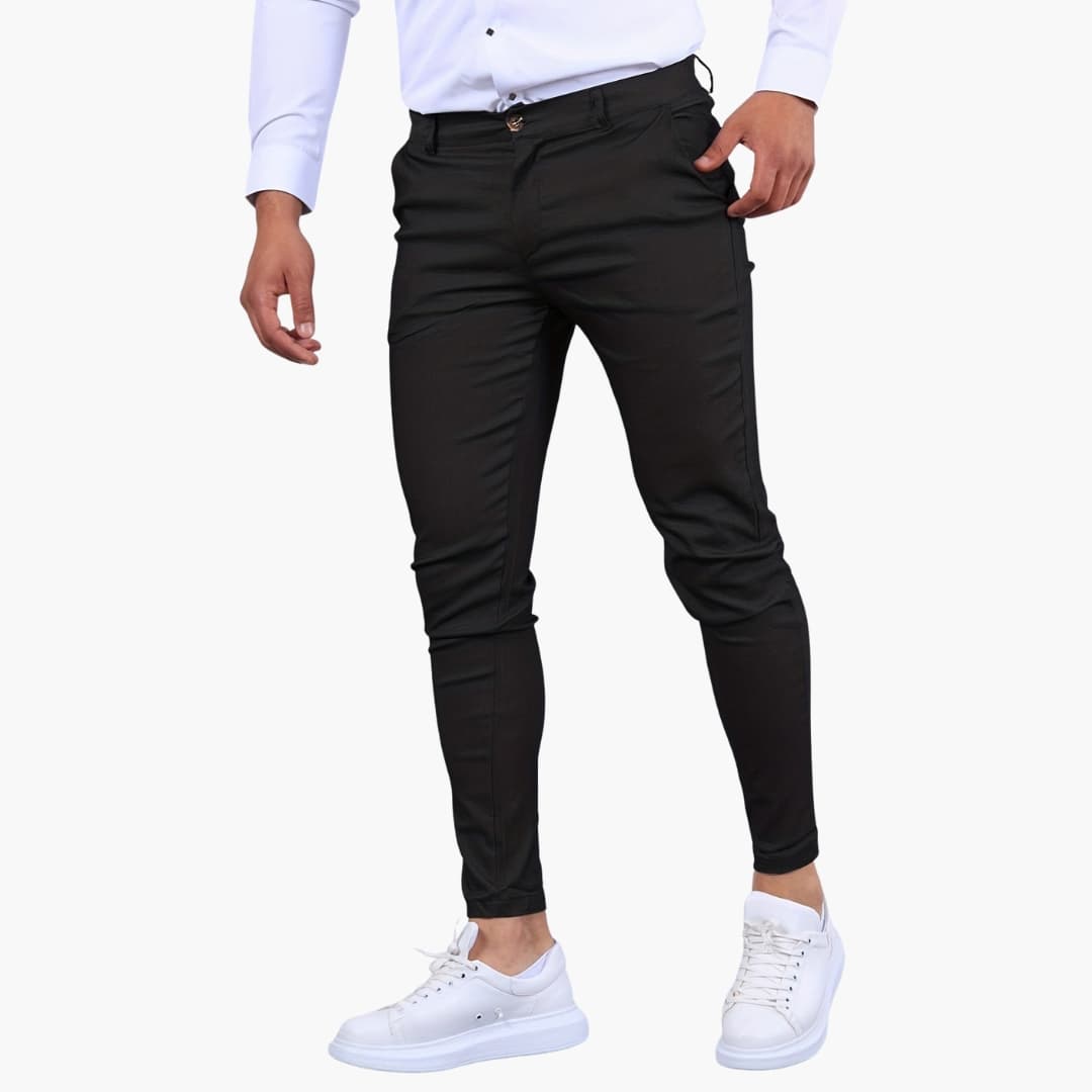 Pantalon homme slim avec poches latérales