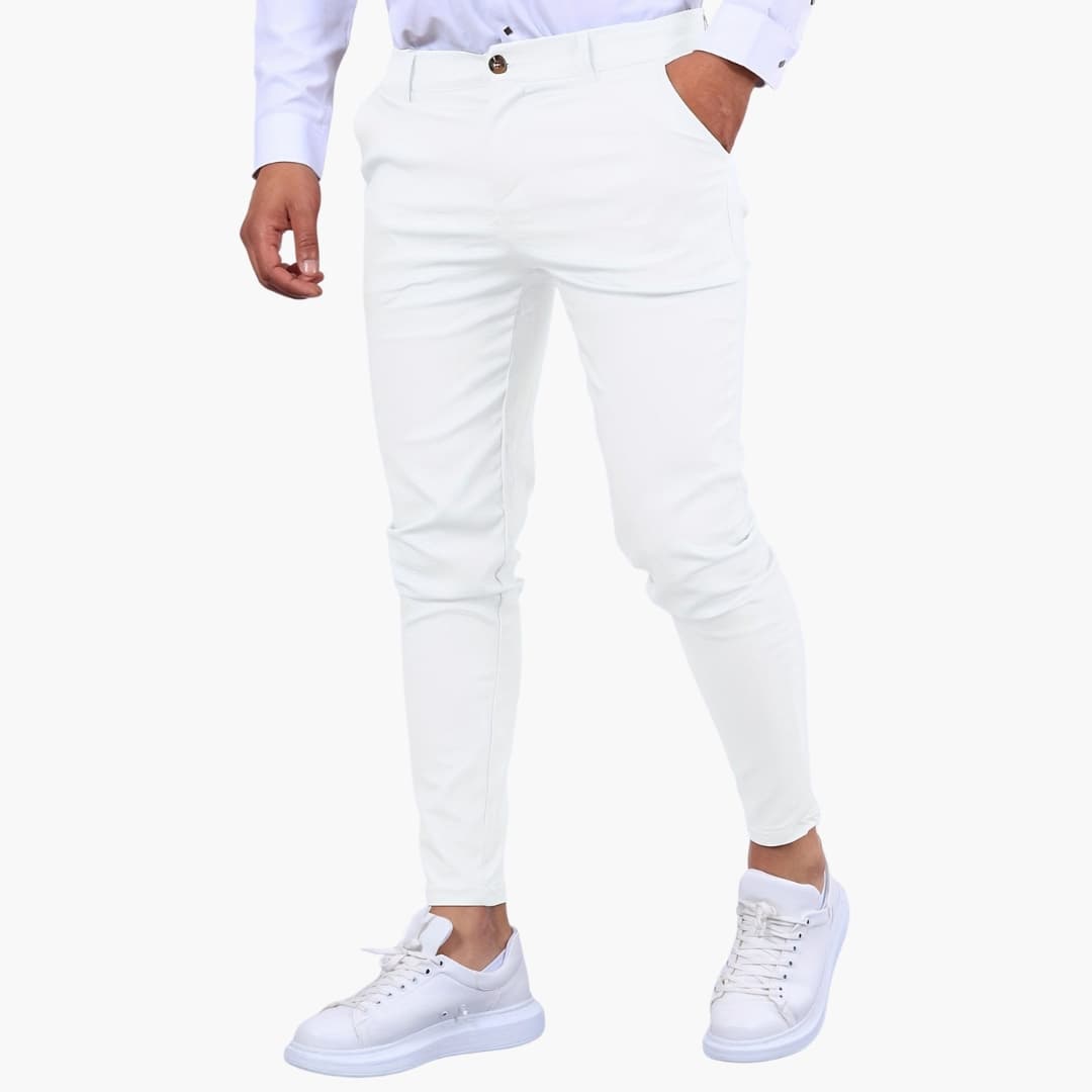 Pantalon homme slim avec poches latérales