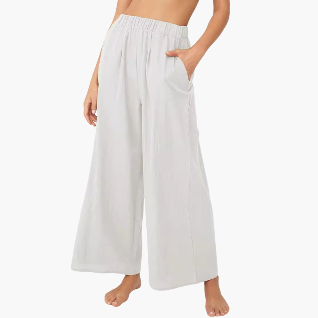 Broeken voor dames met elastische taille
