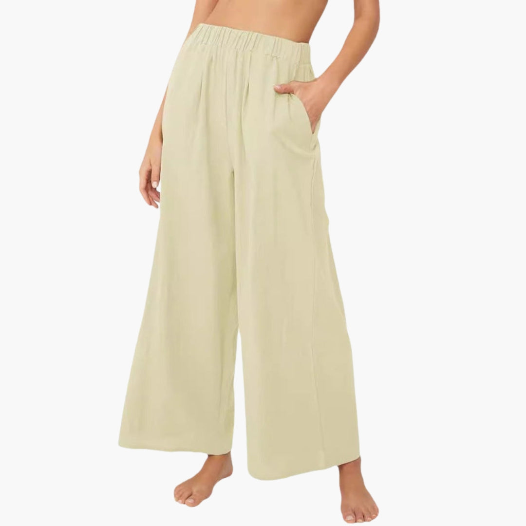 Broeken voor dames met elastische taille