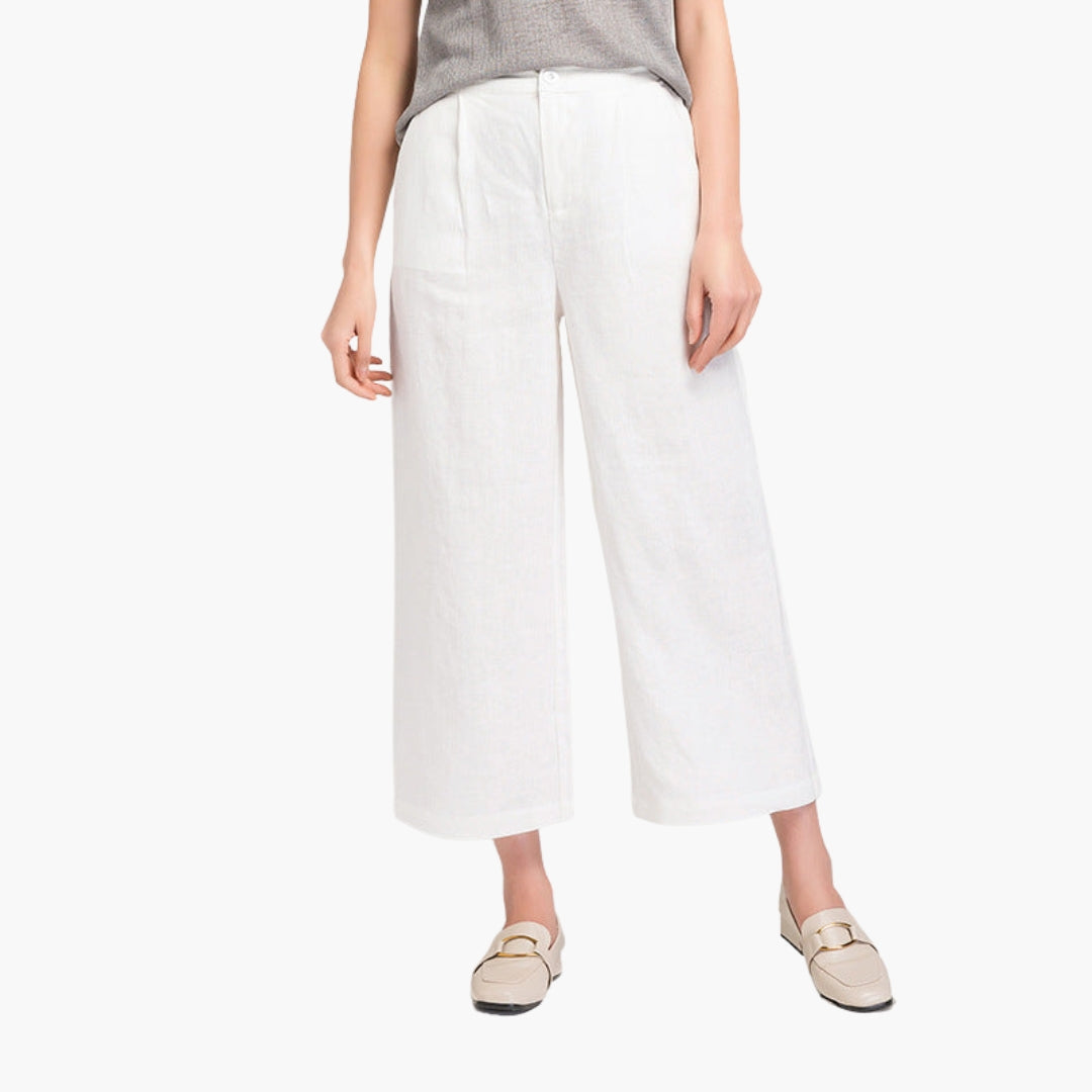 Pantalons pour femmes avec surface unie