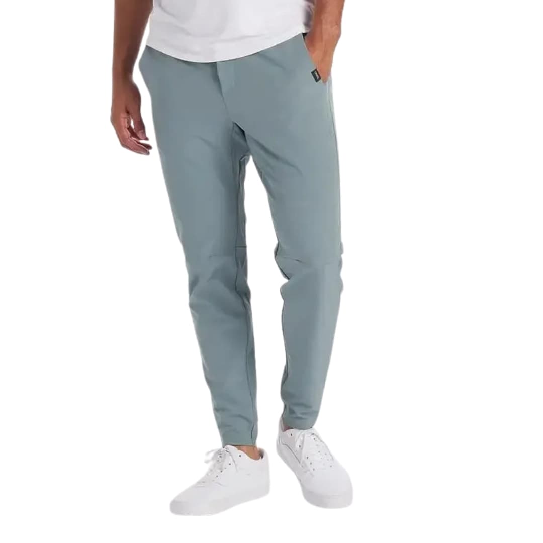 Pantalon stretch homme à taille haute avec poches arrière ouvertes