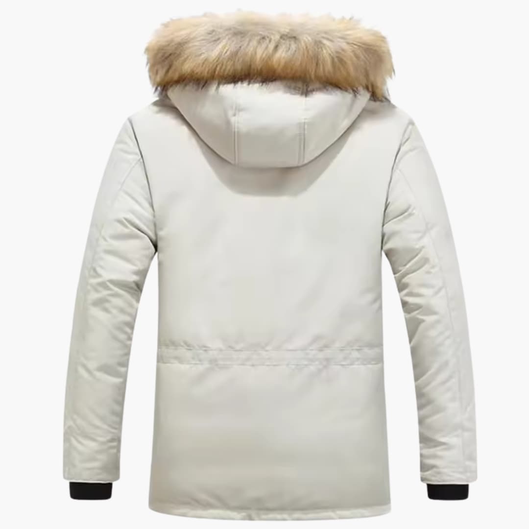 Parka homme avec capuche et fermeture éclair