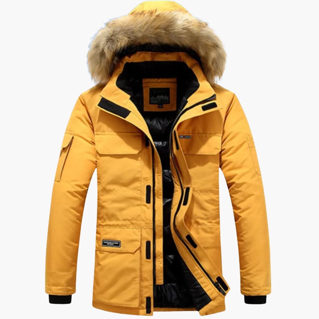 Parka homme avec capuche et fermeture éclair