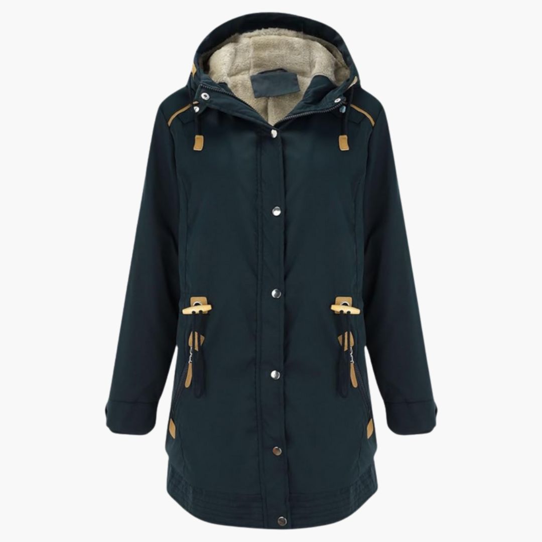 Parka veste femme avec capuche ajustable