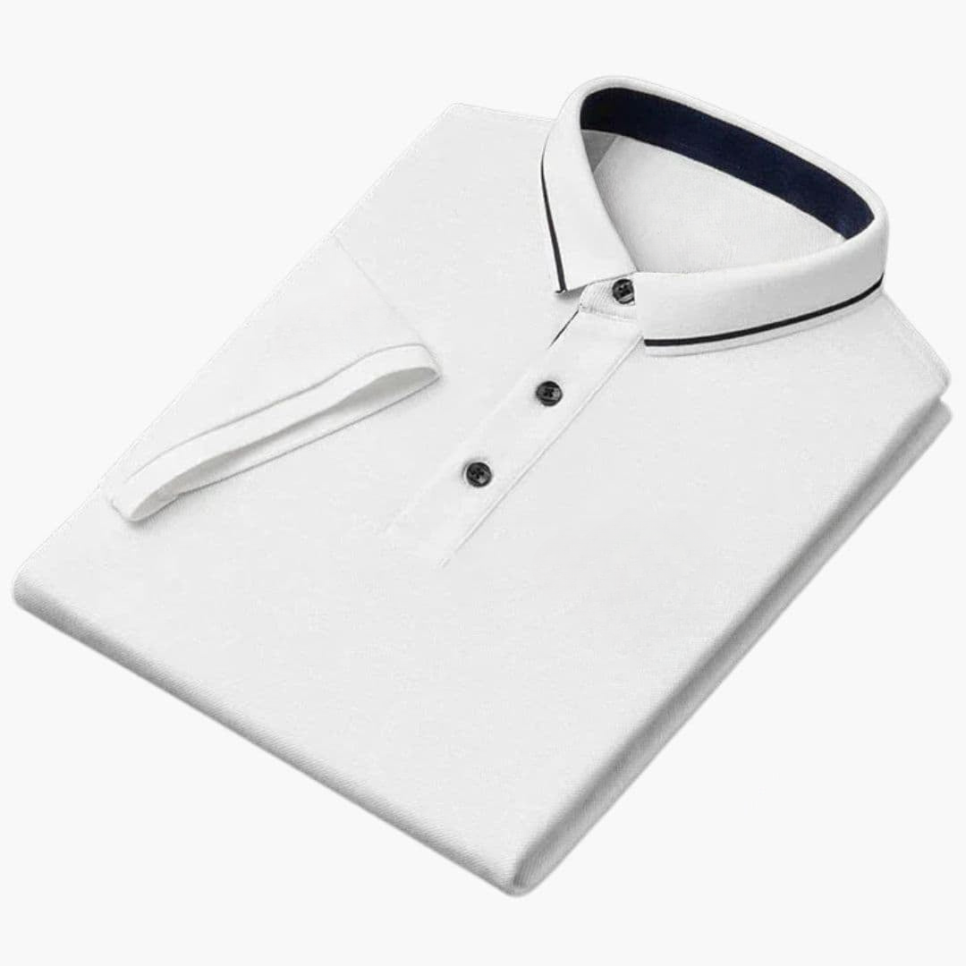 Polo Homme Manches Courtes avec Détails Brodés