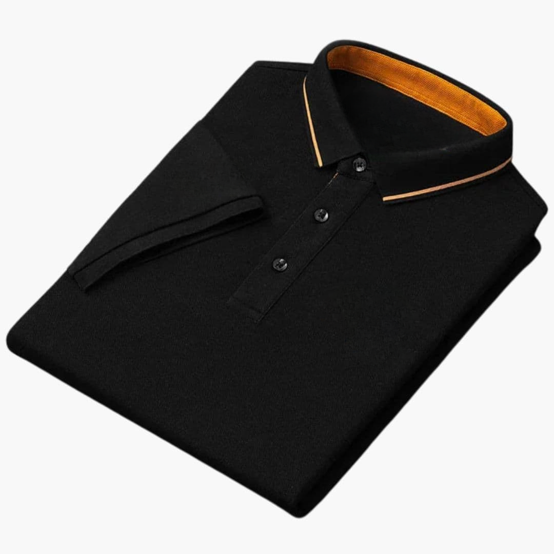 Polo Homme Manches Courtes avec Détails Brodés