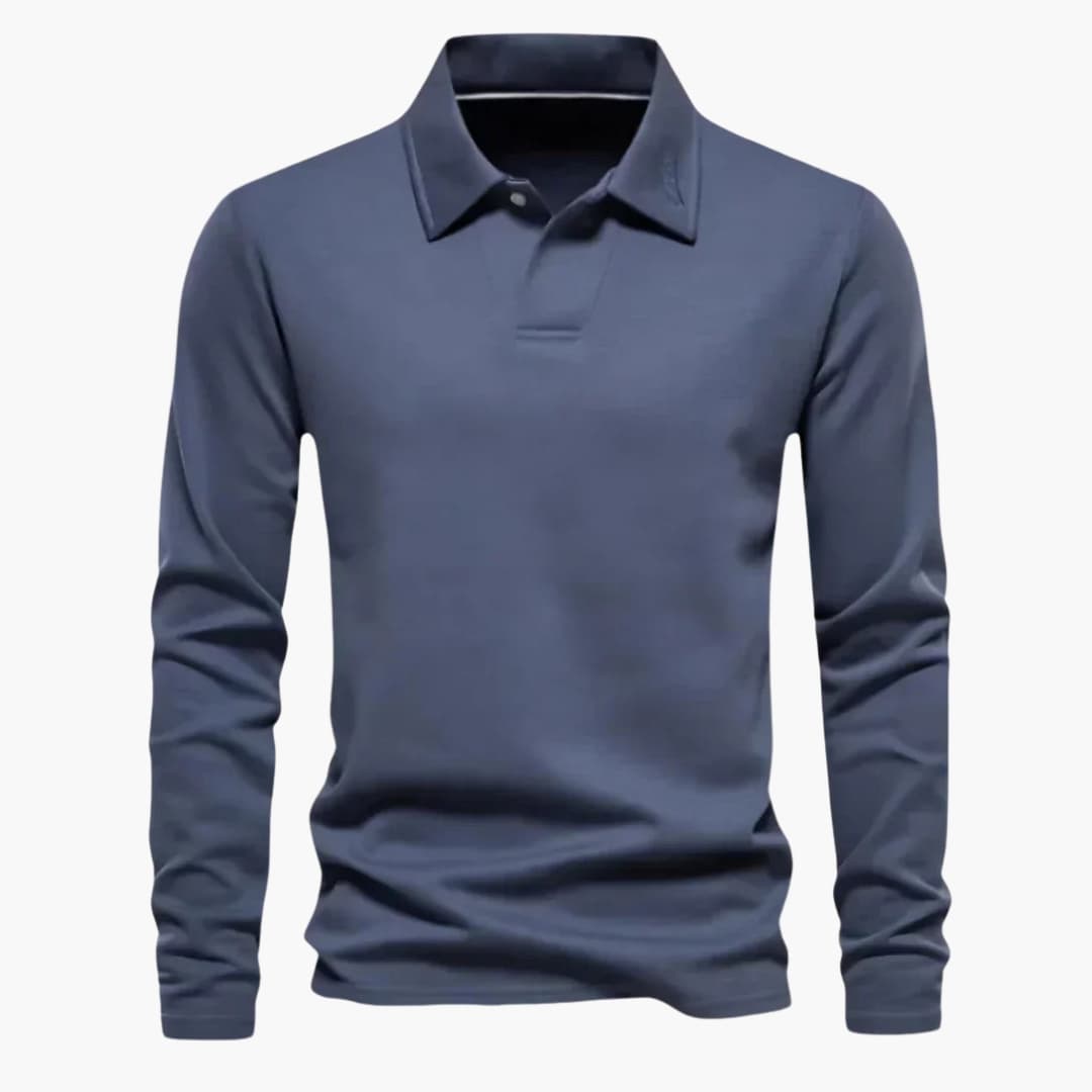 Polo homme avec col classique et coupe ajustée