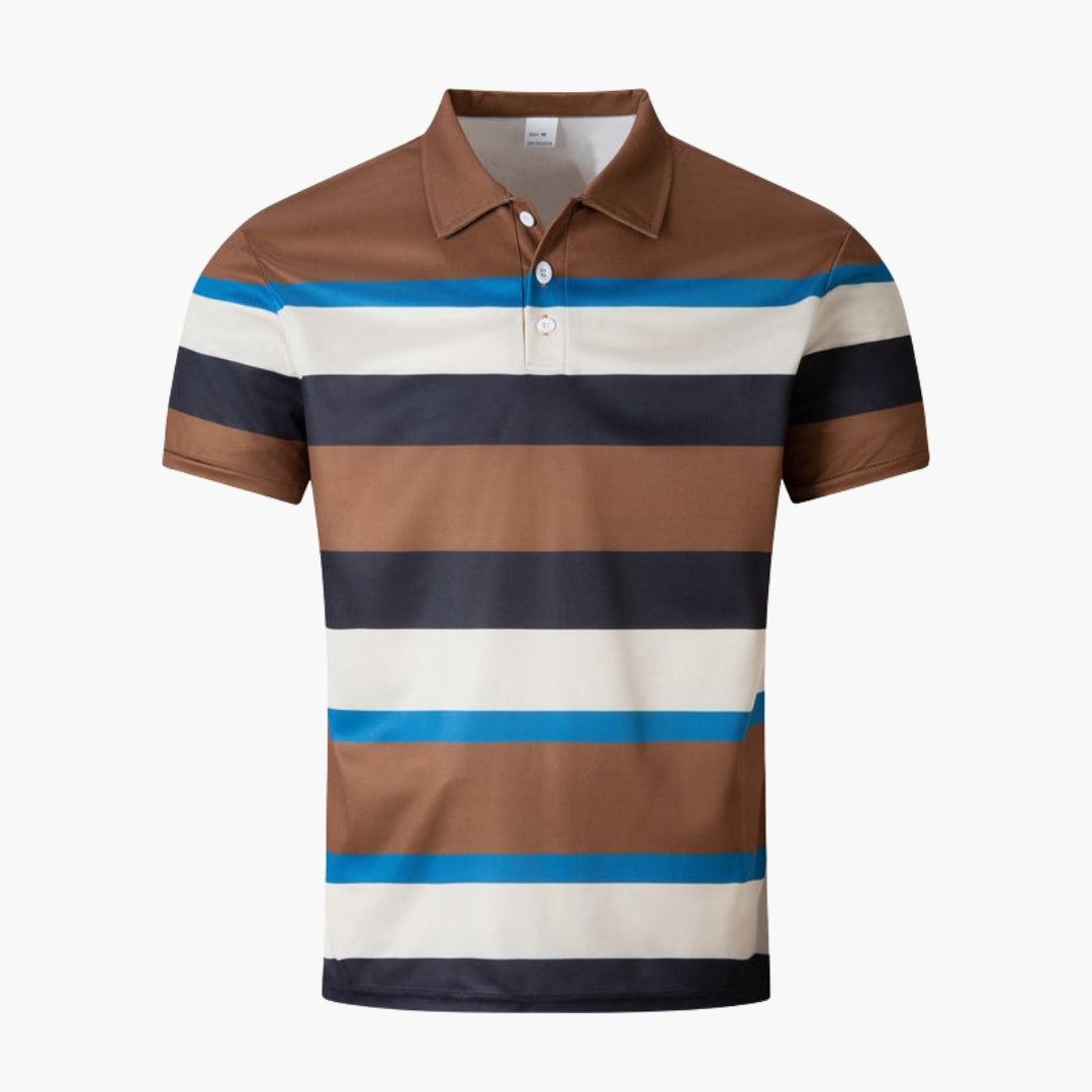 Polo homme avec col et patte de boutonnage