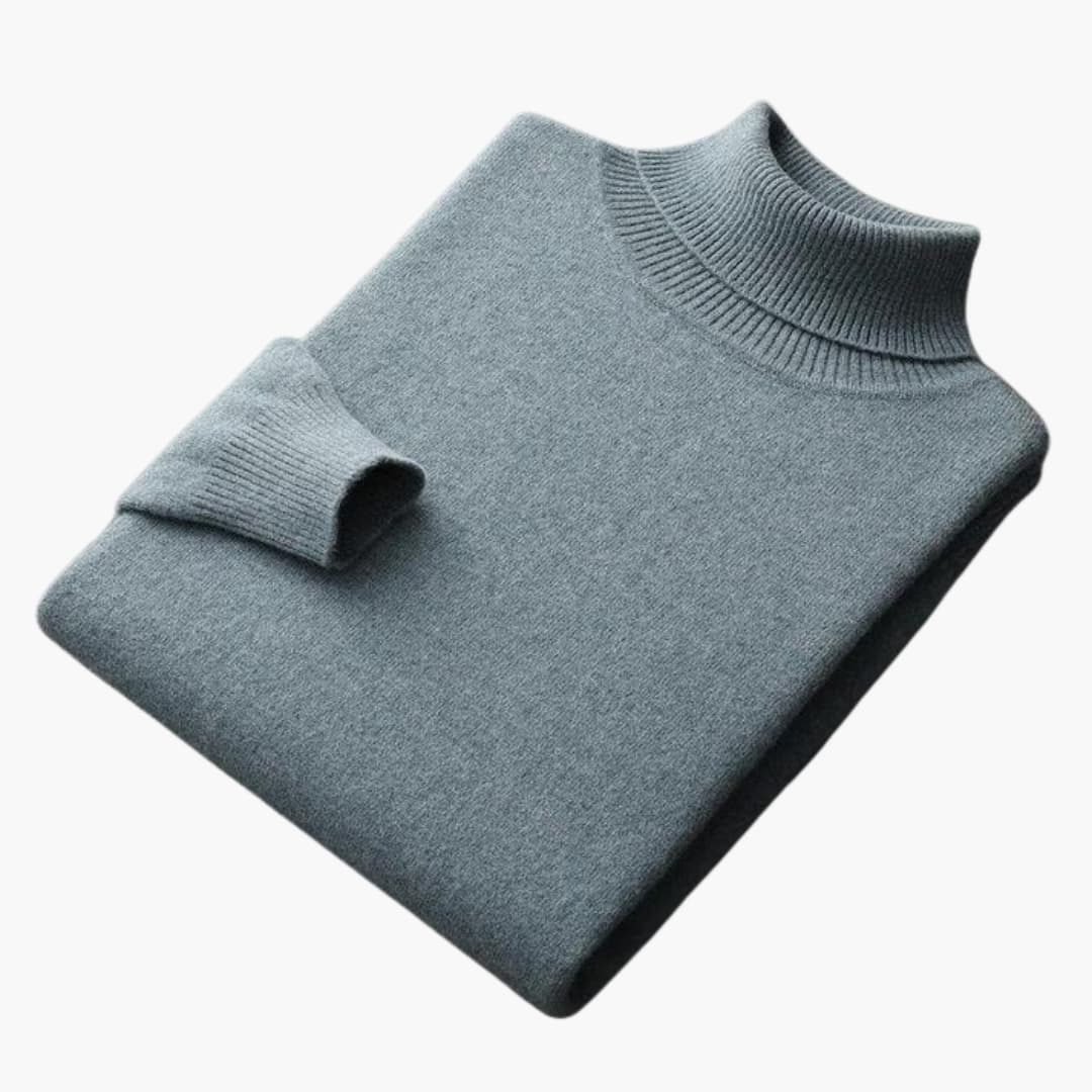 Pull Col Roulé Homme avec Manches Longues