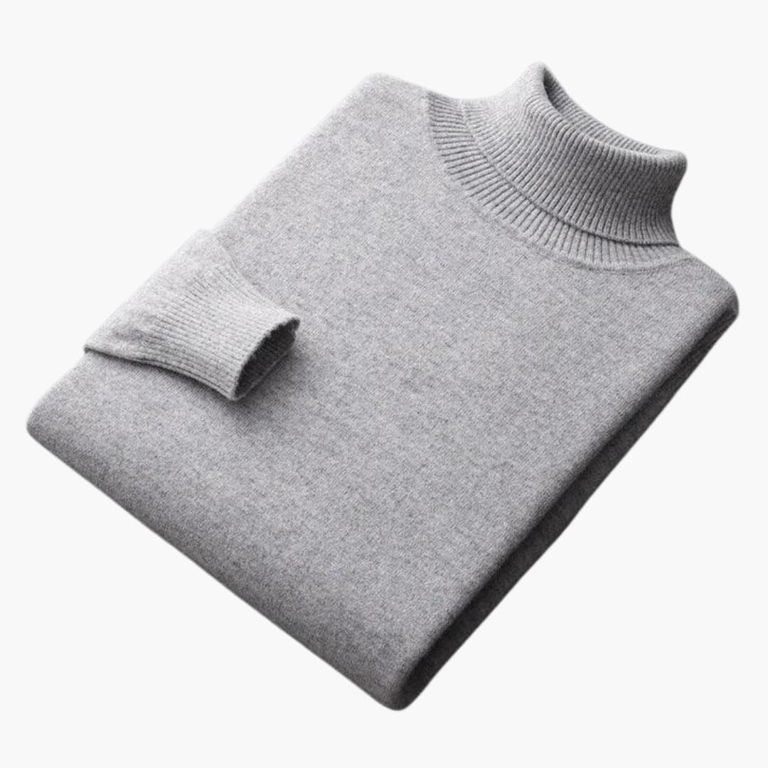Pull Col Roulé Homme avec Manches Longues