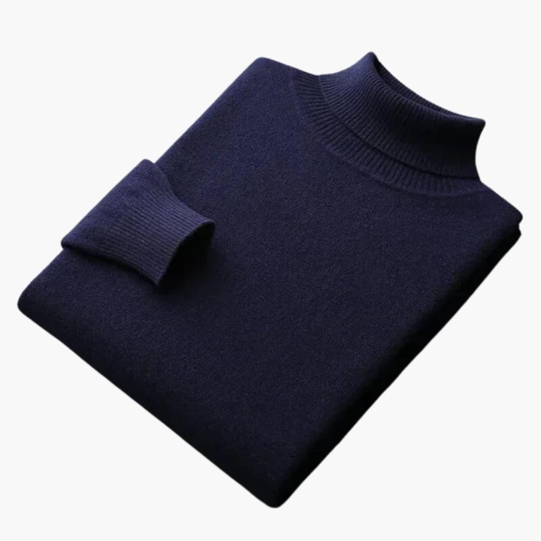 Pull Col Roulé Homme avec Manches Longues