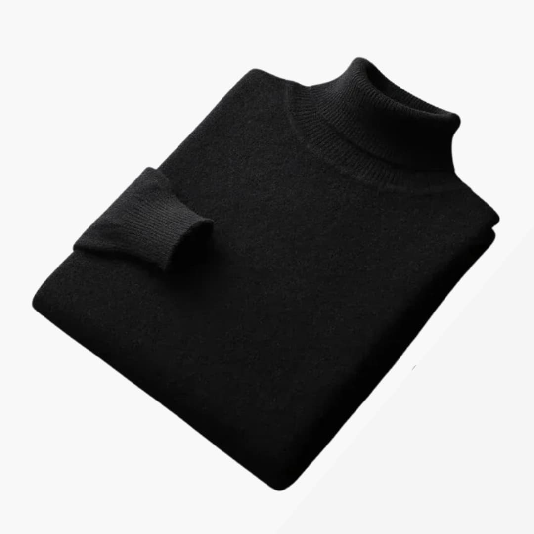 Pull Col Roulé Homme avec Manches Longues