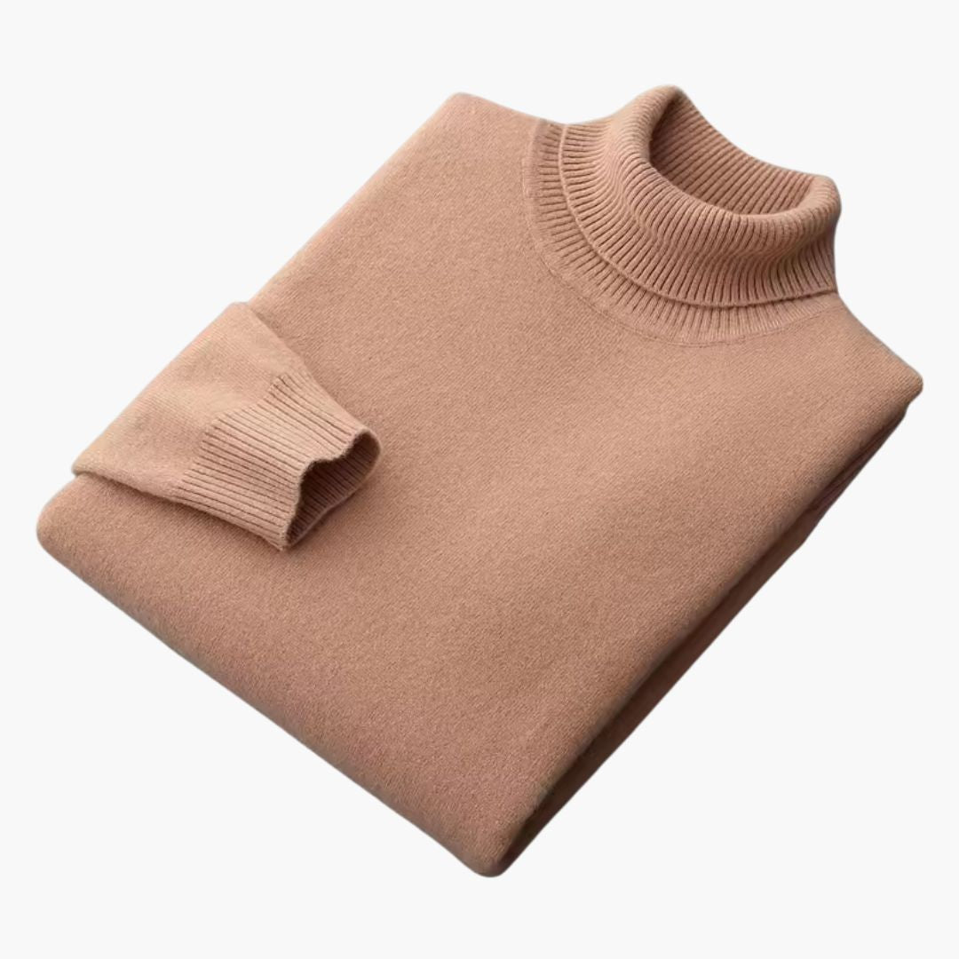 Pull Col Roulé Homme avec Manches Longues