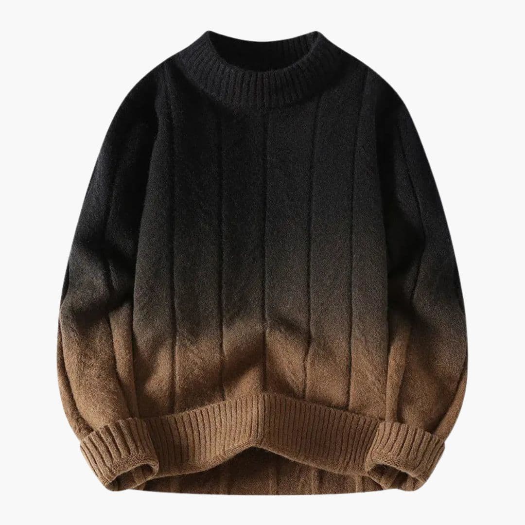 Pull Homme Col Rond Effet Dégradé