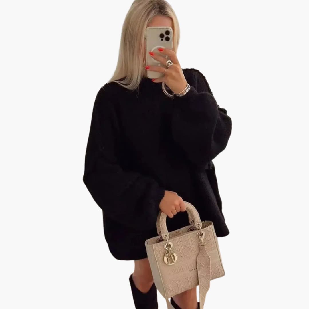 Pull oversized de outono para mulher