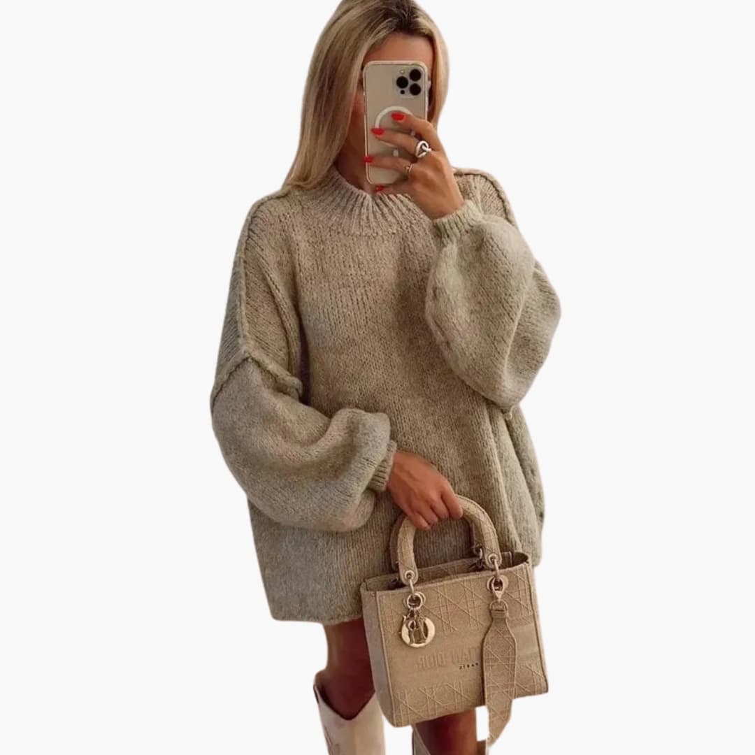 Oversize høstgenser for dame