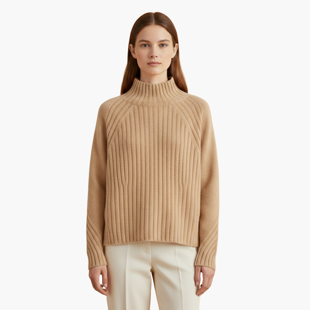 Women's merino turtleneck sweater