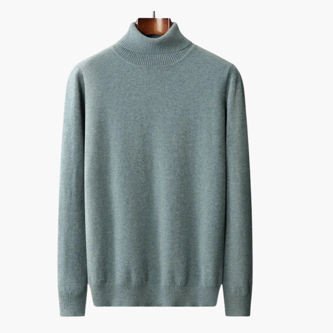 Pull col roulé homme à manches longues